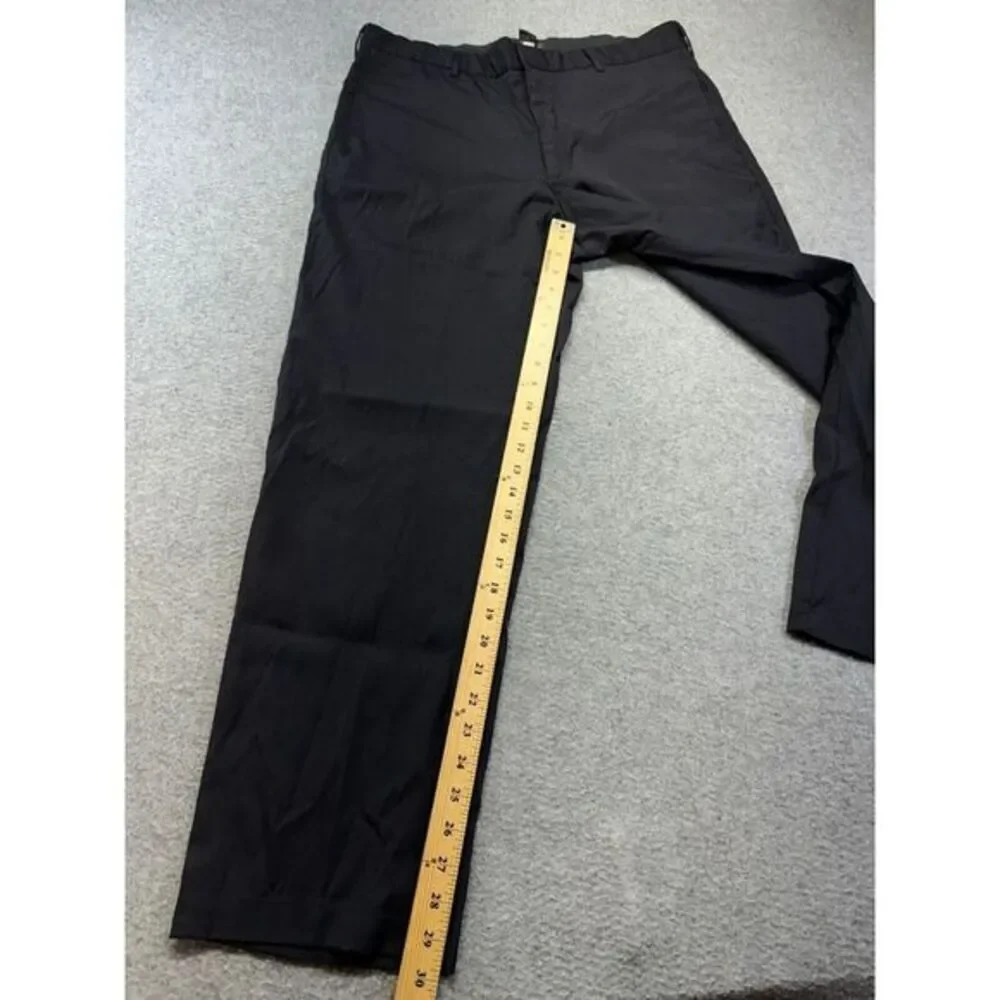 Banana Republic Stretch Pants‎ Men's 36R Black Wool Blend 36x30 Dress Work